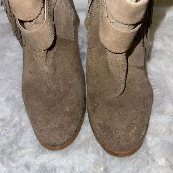 Zara green fringe mid half boots - Picture 7 of 10